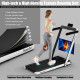 Treadmill, walking pad Treadmill, Treadmill for Home gym under desk Office, Portable Treadmill Under Desk office2.25HP 2 in 1 with APP Speaker Remote Control