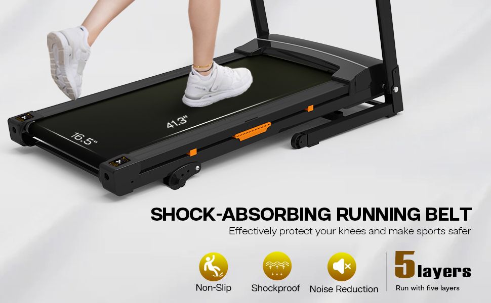 Treadmill, walking pad Treadmill, Treadmill for Home gym under desk Office, Portable Treadmill Under Desk office, 330LBS Weight Capacity Foldable Compact Treadmill with LED Display Easy Assembly Green