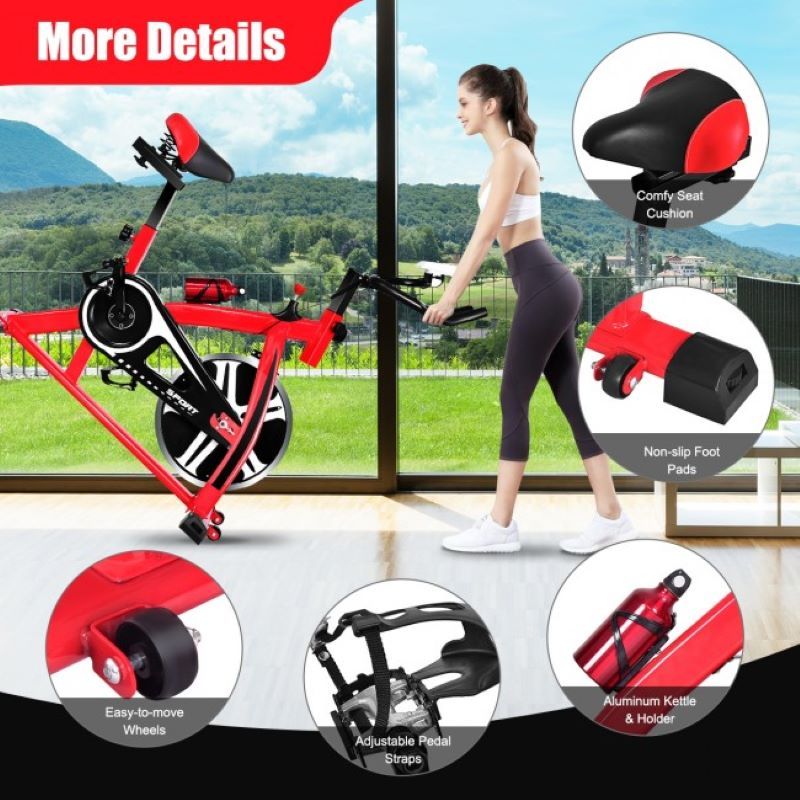 Indoor cycling bike Cardio Fitness Adjustable Exercise Bicycle