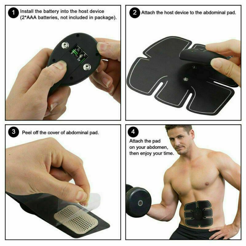 Electric Muscle Toner Machine ABS Toning Belt Simulation Fat Burner Belly Shaper