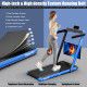 Treadmill, walking pad Treadmill, Treadmill for Home gym under desk Office, Portable Treadmill Under Desk office2.25HP 2 in 1 with APP Speaker Remote Control