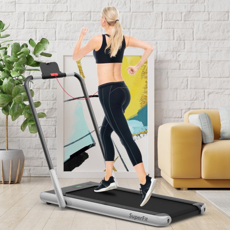 Treadmill, walking pad Treadmill, Treadmill for Home gym under desk Office, Portable Treadmill Under Desk office,300lb capacity, 2.25 HP 2-in-1 with Remote Control and LED Display