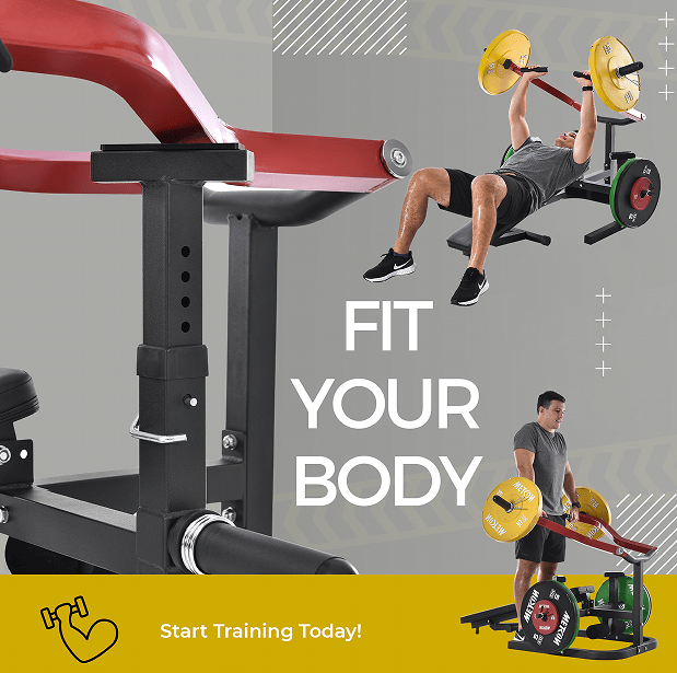 Weight bench bench Olympic bench Flat tilt position adjustment with weight stool aerobic training abdomen arm back chest and shoulder leg muscles home / office fitness