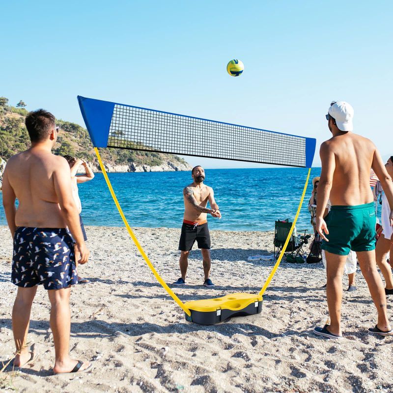 Portable Volleyball Badminton Net with Storage Base