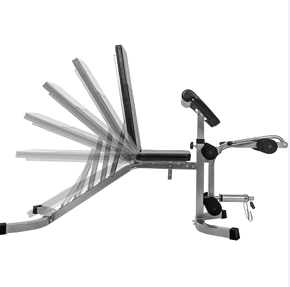 550Lounder Olympic Bench 6 + 3 position adjustment with heavy stool leg exercise aerobic training abdomen arm back chest shoulder leg muscle Home / office fitness adults men and women