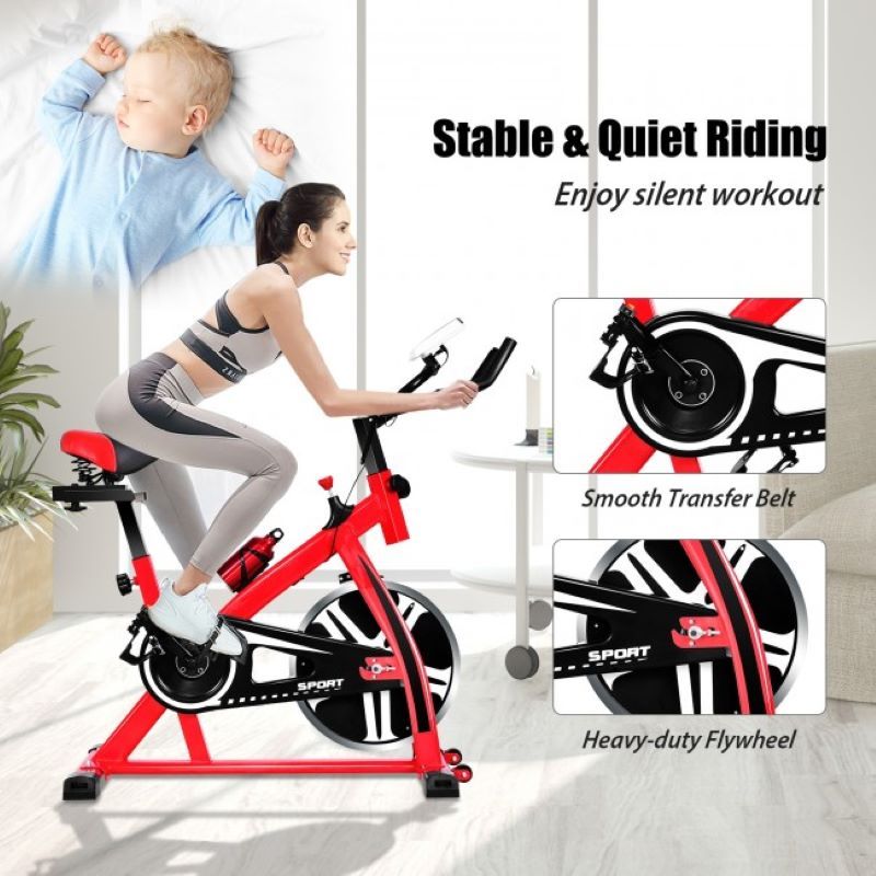 Indoor cycling bike Cardio Fitness Adjustable Exercise Bicycle