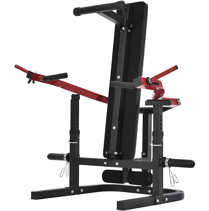 Weight bench bench Olympic bench Flat tilt position adjustment with weight stool aerobic training abdomen arm back chest and shoulder leg muscles home / office fitness